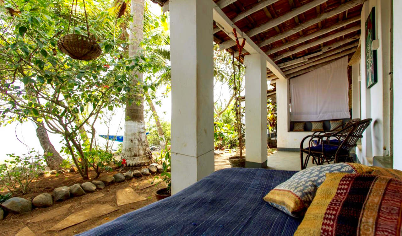 Yoga Explorers yoga holiday in South Goa - view from the private veranda